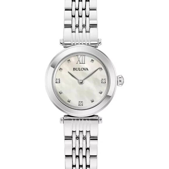 Bulova Women's Classic Quartz Silver Watch 24MM - Picture 1 of 3